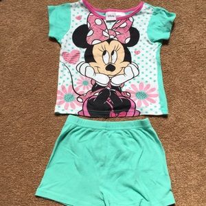 Disney Minnie Mouse 3T T-shirt & shorts pajama set